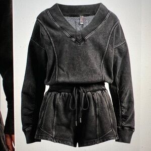 FP Movement Intercept Romper. NWT. Faded black color. Size XL